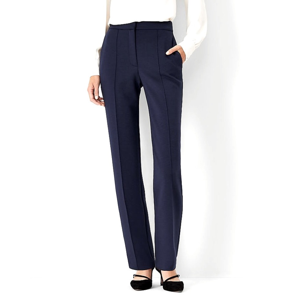 Theory Women's Good Wool Dress Pants in Nocturnal Navy. Size 0. 96% quality wool
